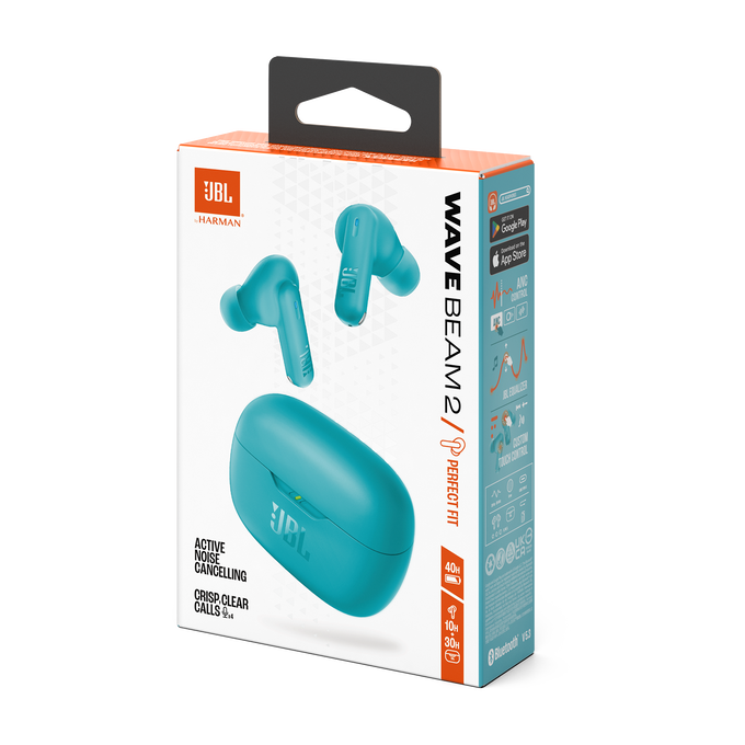 JBL Wave Beam 2 - Blue - True Wireless Noise Cancelling Earbuds - Detailshot 15 image number null